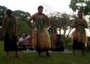 Men dancing traditional Tongan dances.